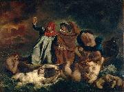 Eugene Delacroix Dante and Vergil in hell Spain oil painting artist